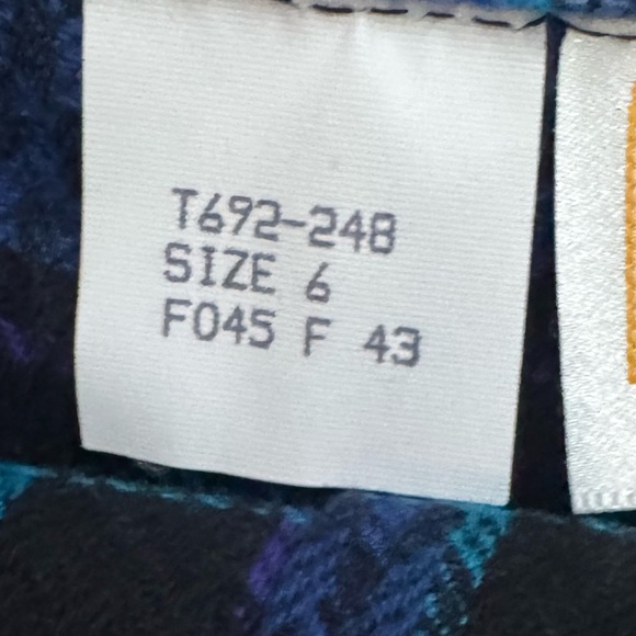 Pendleton Vintage Blue Plaid Virgin Wool Skirt Size 6 - Picture 3 of 5